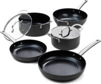 ISENVI Murray Plus Pannenset 5 Delig - Rvs Grepen