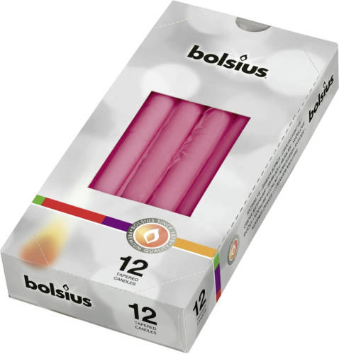 Bolsius 5 Stuks Gotische Kaarsen Doos 12 Fuchsia.