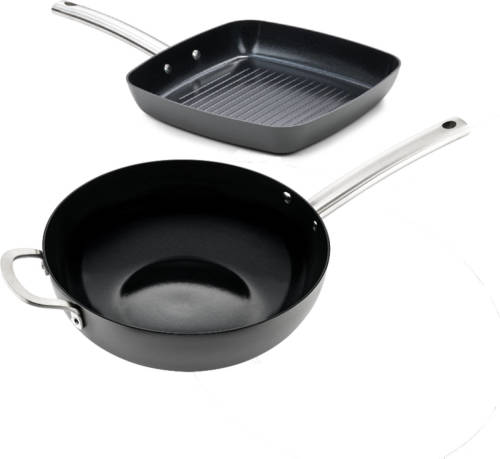 ISENVI Murray Combideal - Grillpan En Wokpan - Rvs