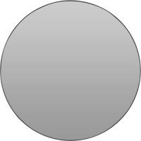 H&S Collection Spiegel/wandspiegel - Metaal - Zwart - Rond - D55 Cm - Spiegels