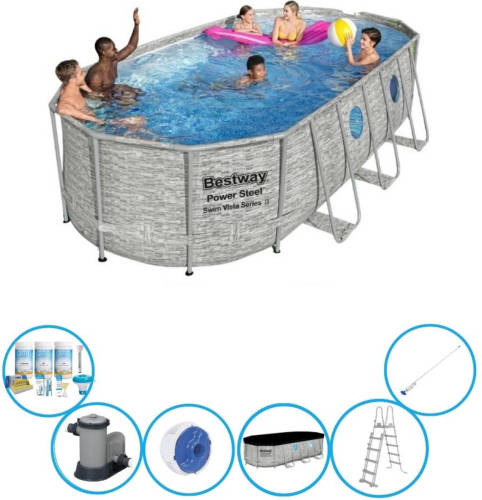 EXIT Toys Bestway Zwembad Power Steel Swim Vista - Zwembadset - 549x274x122 Cm