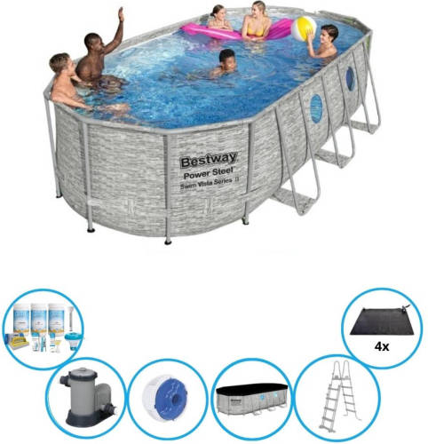 EXIT Toys Bestway Zwembad Power Steel Swim Vista - Zwembad Deal - 549x274x122 Cm