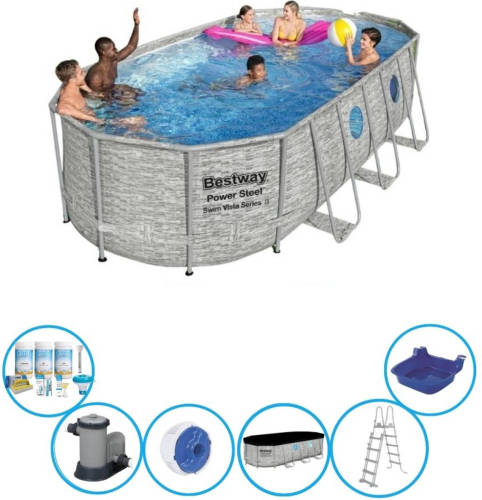 EXIT Toys Bestway Zwembad Power Steel Swim Vista - Met Accessoires - 549x274x122 Cm