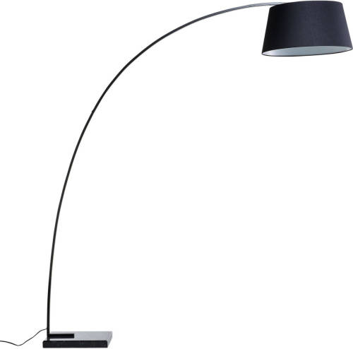 Beliani Benue - Staande Lamp-zwart-metaal, Marmer