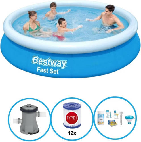 EXIT Toys Bestway Zwembad Fast Set - Zwembad Bundel - 366x76 Cm