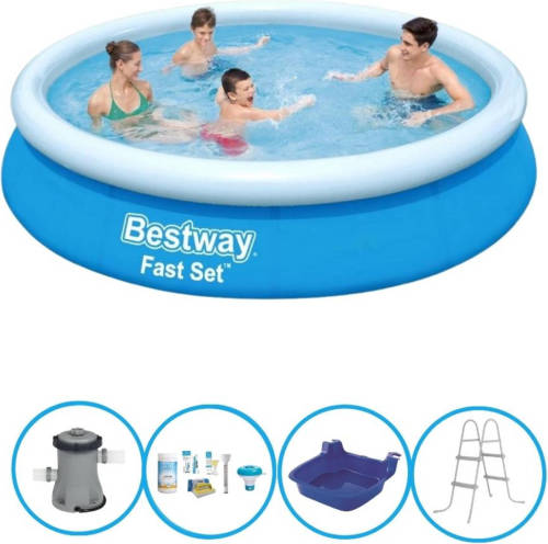 EXIT Toys Bestway Zwembad Fast Set - Met Accessoires - 366x76 Cm