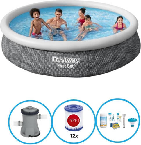 EXIT Toys Bestway - Zwembad Fast Set - 366x76 Cm - Zwembad Bundel