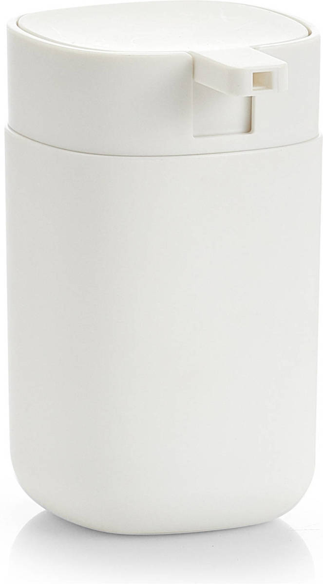 Zeller Zeeppompje/dispenser Kunststof - Wit - 9 X 12 Cm - Modern - Zeeppompjes