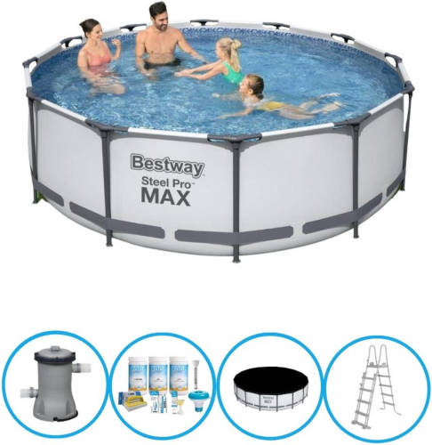 EXIT Toys Bestway Zwembad Steel Pro Max - Zwembadpakket - 366x100 Cm