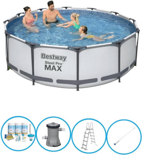 EXIT Toys Bestway Zwembad Steel Pro Max - Zwembadset - 366x100 Cm