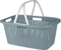 Bell Groene Wasmand Met Witte Handvatten 38 Liter Van 60 Cm - Wasmanden