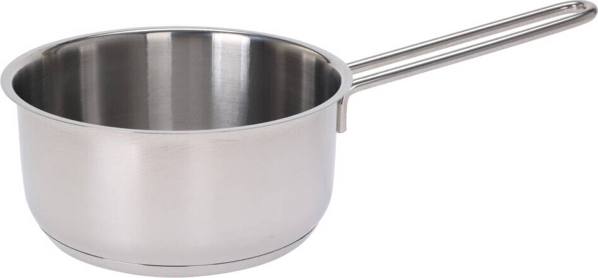 Excellent Houseware Steelpan/sauspan/juspan - 1600 Ml - Rvs - Zilverkleurig - D16 X 8 Cm - Steelpannen