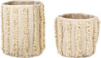 Beliani Kakki - Mand-beige-katoen