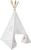 Atmosphera Tipi Speeltent Voor Kinderen - 130 X 130 X 160 Cm - Wit - Wigwam - Speeltenten