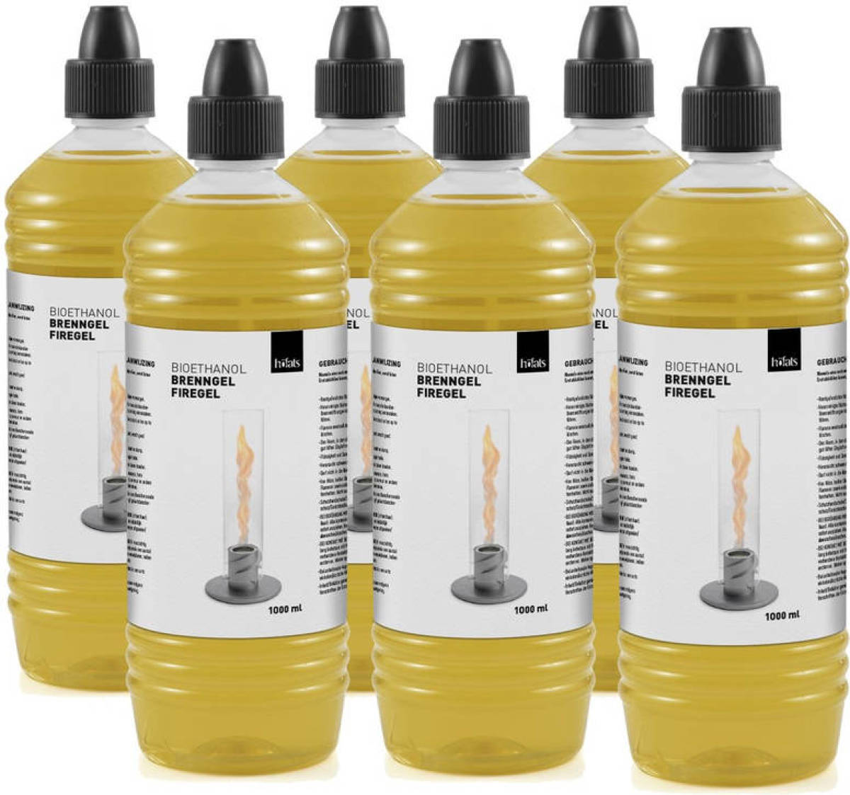 Höfats Spin Sfeerlantaarn Bio-ethanol 1 Liter Set Van 6 Stuks