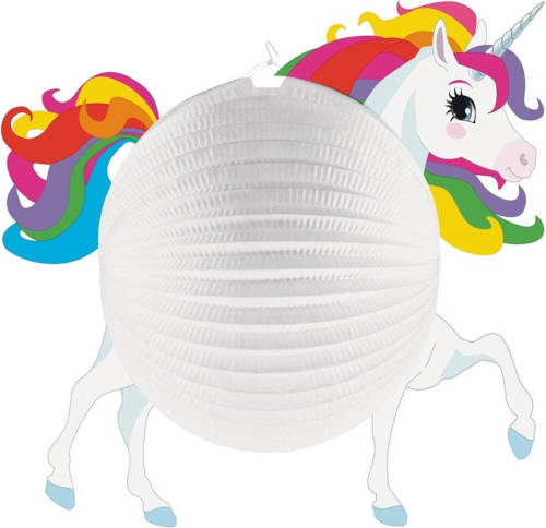 Amscan Eenhoorn Bol Vormige Party Lampion 25 Cm - Feestlampionnen