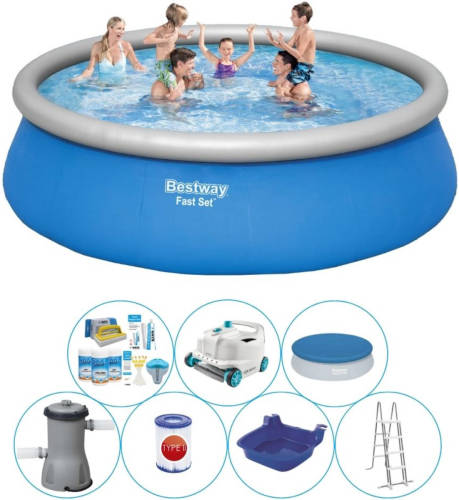 Bestway Fast Set Rond 457x122 Cm - Zwembad Bundel