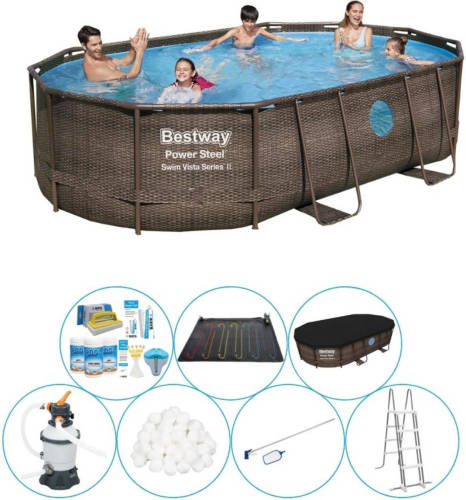 Bestway Power Steel Swim Vista Ovaal 488x305x107 Cm - Zwembad Deal