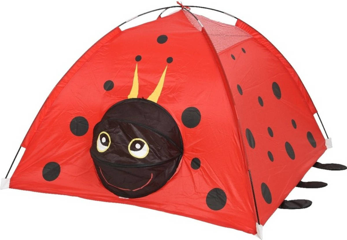 Decoris Speeltent/speelhuis Lieveheersbeestje 120 X 120 X 80 Cm - Speeltenten