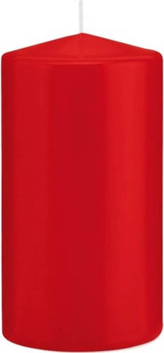 Shoppartners 1x Kaarsen Rood 8 X 15 Cm 69 Branduren Sfeerkaarsen - Stompkaarsen