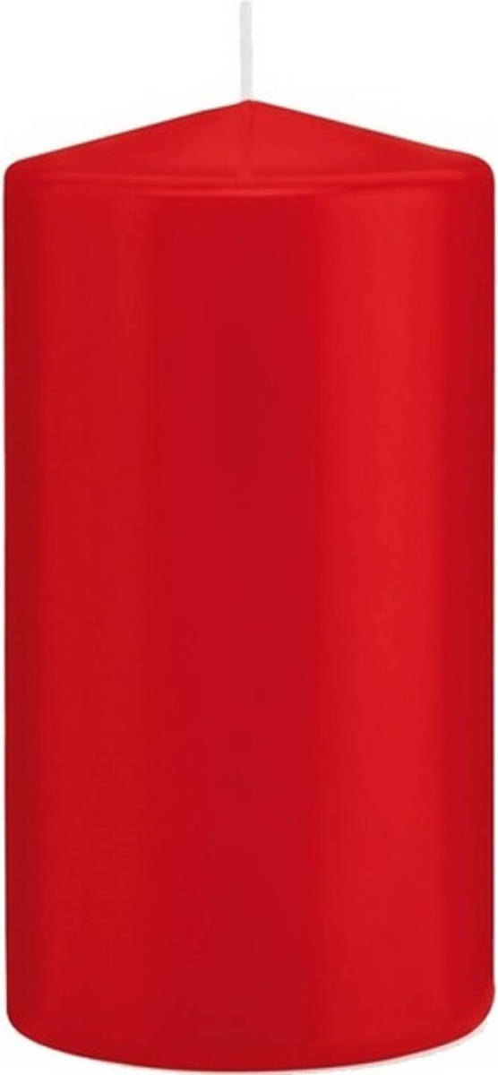 Shoppartners 1x Kaarsen Rood 8 X 15 Cm 69 Branduren Sfeerkaarsen - Stompkaarsen