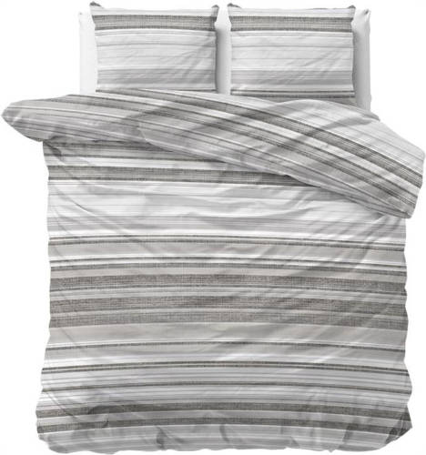 DreamHouse Bedding Colin Dekbedovertrek - Lits-jumeaux (240x200/220 Cm + 2 Slopen) - Katoen Satijn - Grey