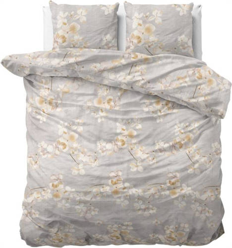 DreamHouse Bedding Louis Dekbedovertrek - 2-persoons (200x200/220 Cm + 2 Slopen) - Katoen Satijn - Cream