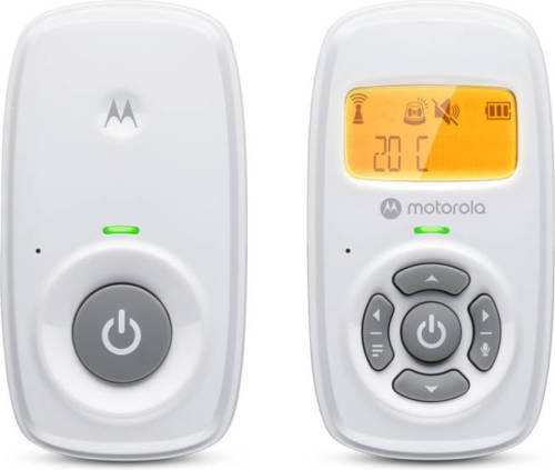 Motorola Nursery Babyfoon Am24 - Audio - Hoog Gevoelige Microfoon - Dect Technologie - Twee-weg Communicatie - Wit
