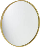 Fragix Boston Wandspiegel Rond - Goud - Metaal - Ø60cm - Industrieel