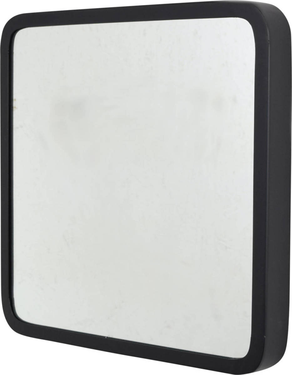 Loft42 Mirror Spiegel Vierkant Zwart - Industrieel - Metaal - 42x42