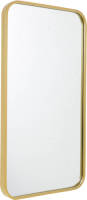 Fragix Boston Wandspiegel Rechthoekig - Goud - Metaal - 75x40cm - Industrieel