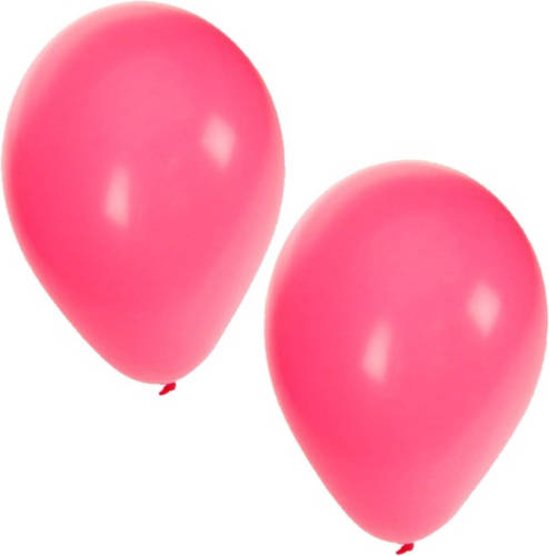 Bellatio Decorations 15x Stuks Roze Party Ballonnen 27 Cm - Ballonnen