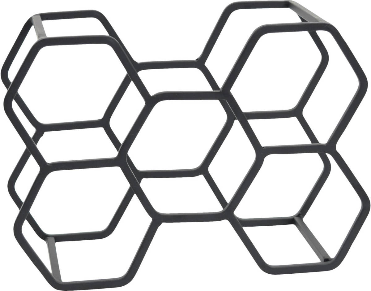 Loft42 Pinot Wijnrek Voor 6 Flessen - Metaal - Zwart - 27x19x14cm