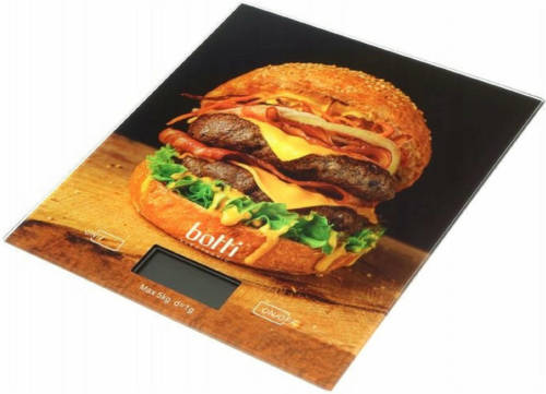 Botti Electronics Burger Precisie Keuken Weegschaal - Met Tarra Functie - 1 Gr Tot 5 Kg