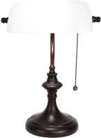 Clayre & Eef Witte Bureaulamp Wit 26*16*38 Cm E27/max 1*40w 5ll-5683