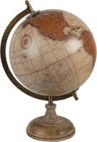 Clayre & Eef Beige Wereldbol/globe 22*22*37 Cm 64920