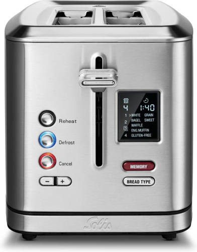 Solis Flex Toaster 8004 - Broodrooster - Toaster - Met Geheugenfunctie - Zilver