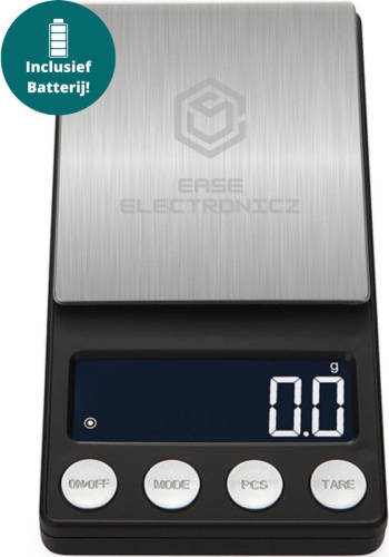 Ease Electronicz Digitale Mini Precisie Keukenweegschaal - 0,01 Tot 200 Gram - 14.2 X 7.5 Cm - Pocket Scale Op Batterij
