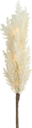 Yellow Webshop Non-branded Decoratietak Astilbe Led 90 Cm Hout/veren Crème