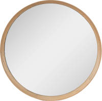 Clayre & Eef Spiegel Ø 80 Cm Bruin Hout Rond Grote Spiegel Wand Spiegel Muur Spiegel Bruin Grote Spiegel Wand Spiegel