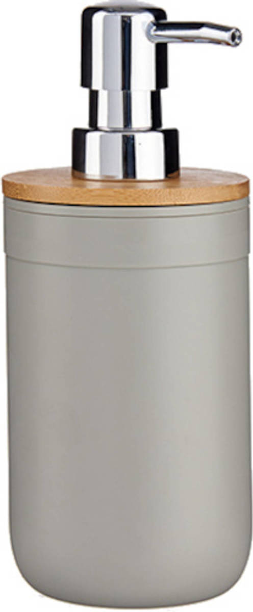 Shoppartners Berilo Zeepdispenser 350 Ml 8 X 17 Cm Polypropyleen Grijs