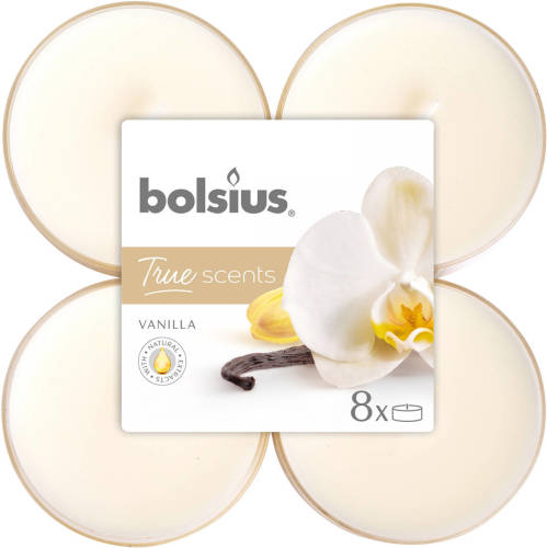 Bolsius Geurtheelichten True Scents Vanille 11,7 Cm 8 Stuks
