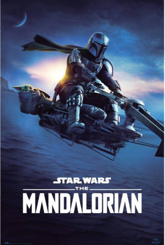 Yourdecoration Grupo Erik Star Wars The Mandalorian Speeder Bike 2 Poster 61x91,5cm