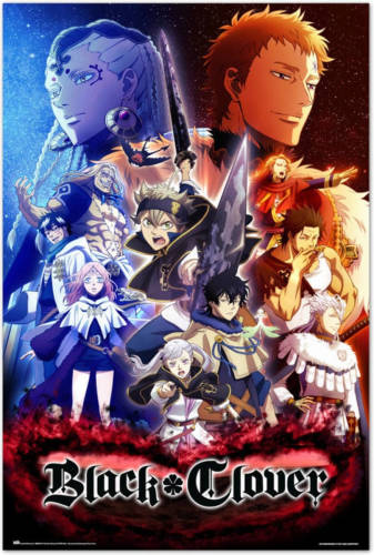 Yourdecoration Grupo Erik Black Clover All Characters Poster 61x91,5cm