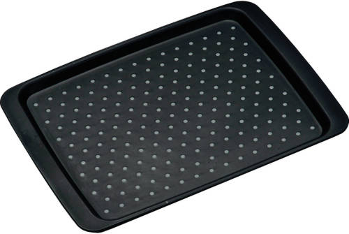 Cuisine Elegance Dienblad Zwart Kunststof Met Anti-slip Noppen 26 X 35 Cm - Dienbladen