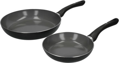 Koekenpannen Set, 20 En 28 Cm, Gerecycled, Non-stick - Masterclass Can-to-pan