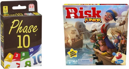 Hasbro Spellenbundel - 2 Stuks - Phase10 & Risk Junior