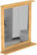 Eisl Spiegel Met Bamboeframe 67x11x70 Cm