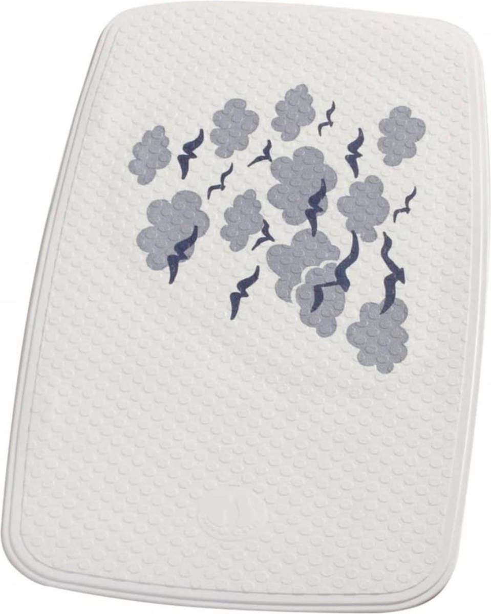 RIDDER Badmat Helgoland 38x72 Cm Wit En Blauw