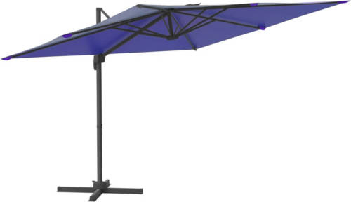 VidaXL Zweefparasol Met Aluminium Paal 400x300 Cm Azuurblauw